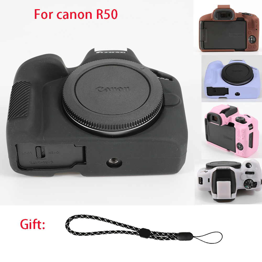 Canon Camera Eos R50 - حقيبة كاميرا من السيليكون مناسبة لكاميرا