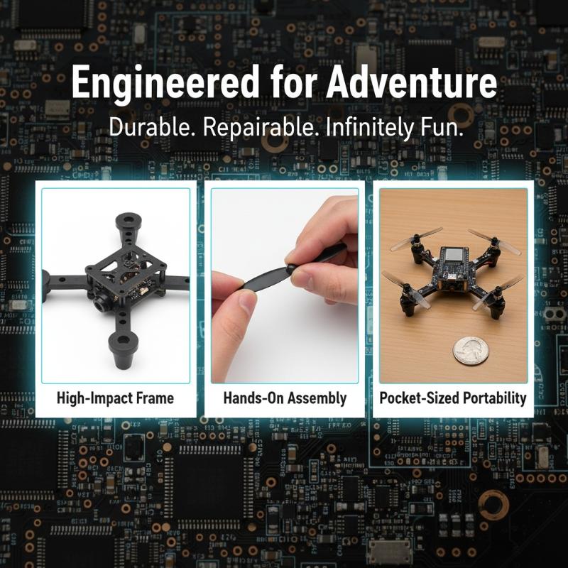 طقم طائرة بدون طيار صغيرة E1 E - مراجعة Drone Kit Parts Included وسعره